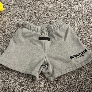 Essentials Kids Gray Logo Sweat Shorts